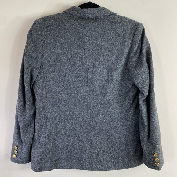 Vintage Panther Women’s Gray Pure Wool USA Union Made Blazer Suit Jacket Sz 9/10 - Picture 7 of 15